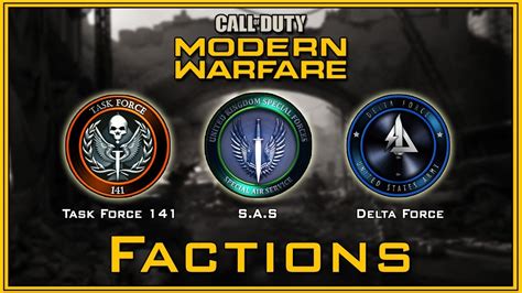 Call Of Duty Modern Warfare Multiplayer Factions Lanetaenjoy