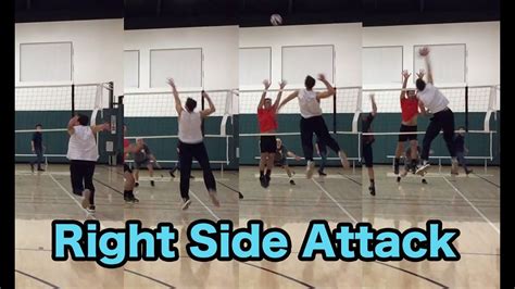 Right Side Opposite Hitter Spiking Technique How To Spike A