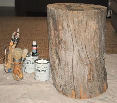 ~irishman Acres~ Painted Tree Stump In 7 Easy Steps