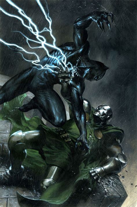 Black Panther Vs Doctor Doom By Gabriele Dellotto Black Panther