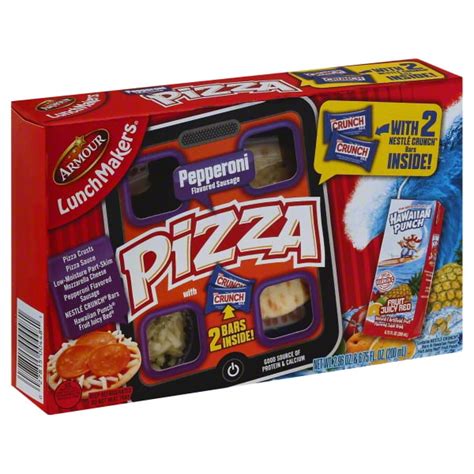 Armour Lunchmakers Pepperoni Pizza 322 Oz And 675 Fl Oz