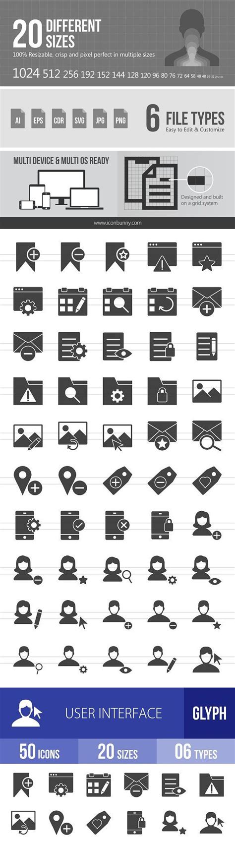 50 User Interface Glyph Icons Glyph Icon User Interface Glyphs
