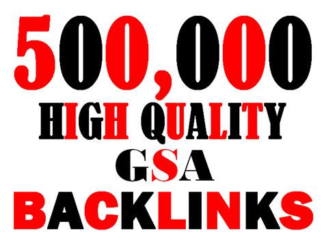 I Will Create 500000 Highly Verified Backlinks Your Website Using Gsa