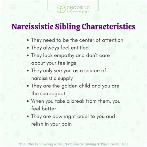 The Effects Of Living With A Narcissistic Sibling 5 Ways To Deal With