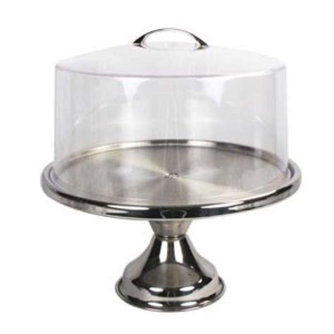 Stainless Steel Cake Stand With Cover 13 Lionsdeal