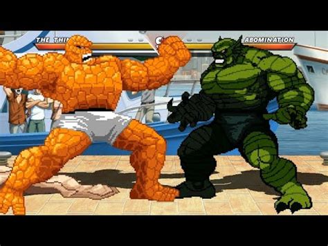 The Thing Vs Abomination High Level Awesome Fight YouTube