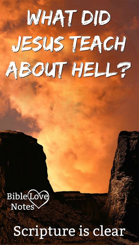 Bible Love Notes What Jesus Said About Hell