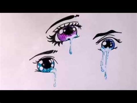 How to draw anime eyes youtube. How to draw crying anime eyes - YouTube