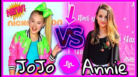 Jojo Siwa Vs Annie Leblanc Musically Battle Famous Gymnast Girls