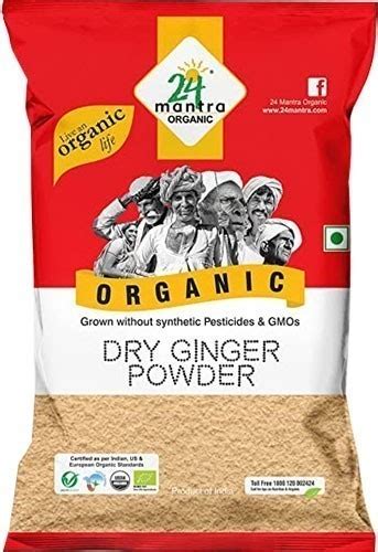 24 Mantra Organic Ginger Powder 7 Oz Organic Spices And Spice Blends