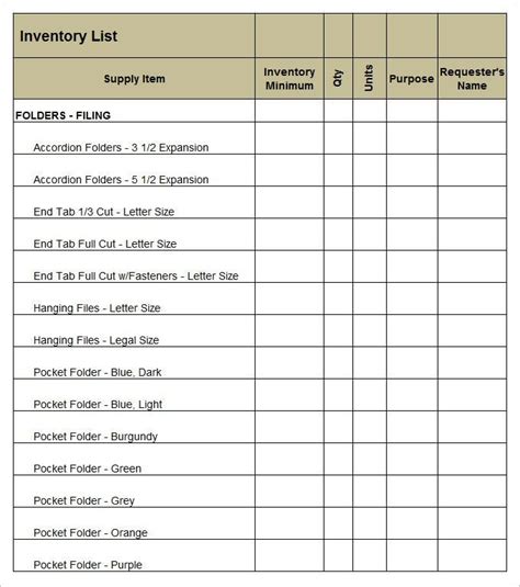 Dear hiring manager, i have known manish patel for more than seven years. Supply inventory template 5 free word excel pdf documents Template.net #SampleResume #Offic ...