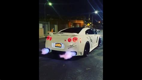 Nissan Gtr R35 Flames Youtube