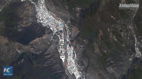 Exclusive Satellite Video Shows Damage Of Earthquake In Jiuzhaigou Sw
