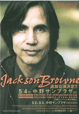 Jackson Browne Naked Ride Album Original Japanese Poster Size X