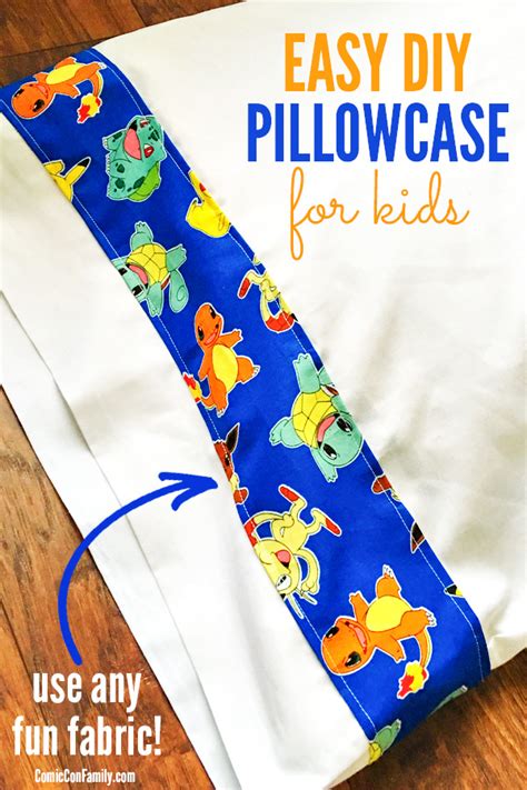 Kids pillowcases at craft shows. Easy DIY Pillowcase for Kids - use any fun fabric!