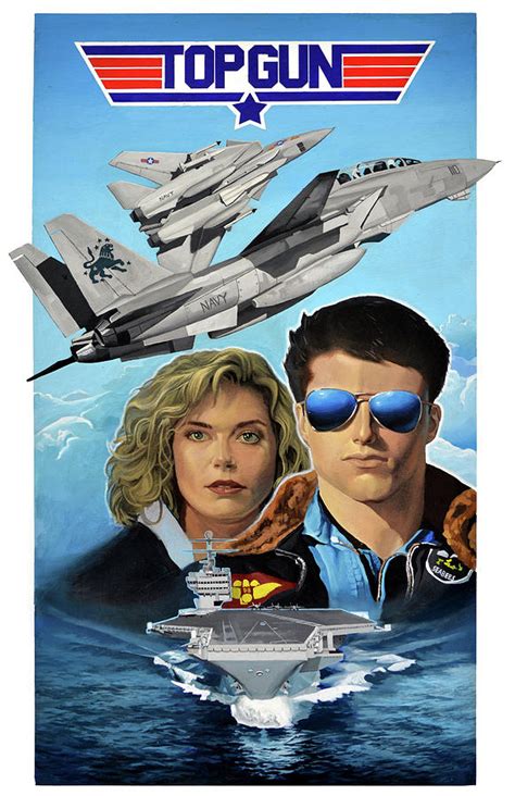 Top Gun Movie Poster Painting By Atanasov Art Pixels Merch