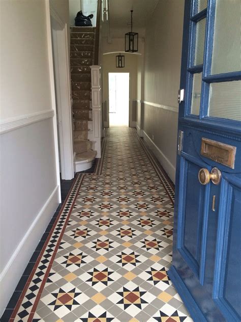 London Mosaic Victorian Hallway Sheeted Tiles Lick On The Image