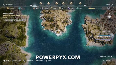 Ac Odyssey Map To Rumored Feather Location Cherey Benedicta