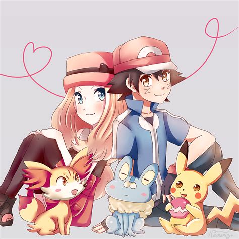 Ash And Serena Pokemon Fan Art