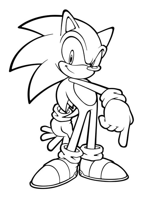 19 Dibujos de Sonic para Colorear