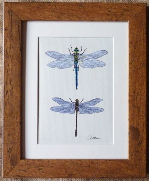 Dragonfly Wall Art Dragonfly Painting Dragonfly Artwork Etsy