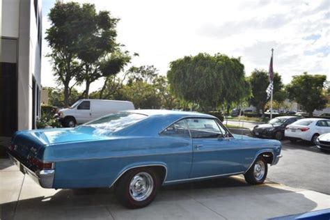 1966 Chevrolet Impala Ss 56172 Miles Marina Blue Manual Classic