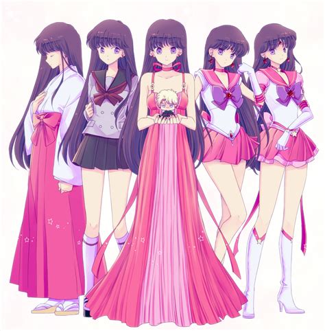 Hino Rei Sailor Mars Jadeite Princess Mars And Super Sailor Mars Bishoujo Senshi Sailor