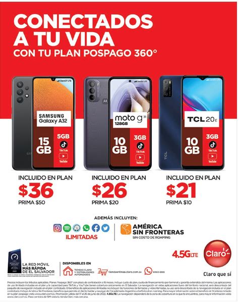 Oferta De Celulares Pospago En Claro El Salvador 17 Junio Tuofertasv