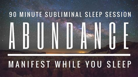 Abundance Mindset Subliminal Sleep Session Manifest While You Sleep