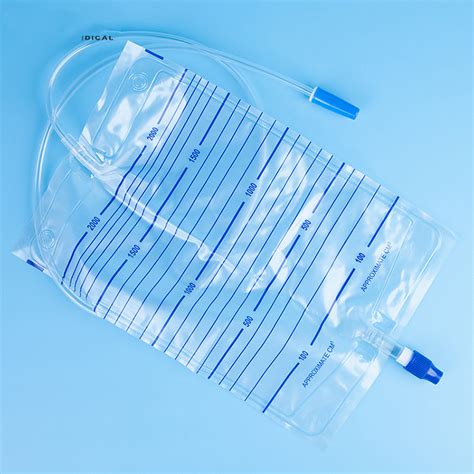 Disposable 2000ml Medical Hospital Pvc Adult Urine Drainage Bag Manufacturing China Drainage