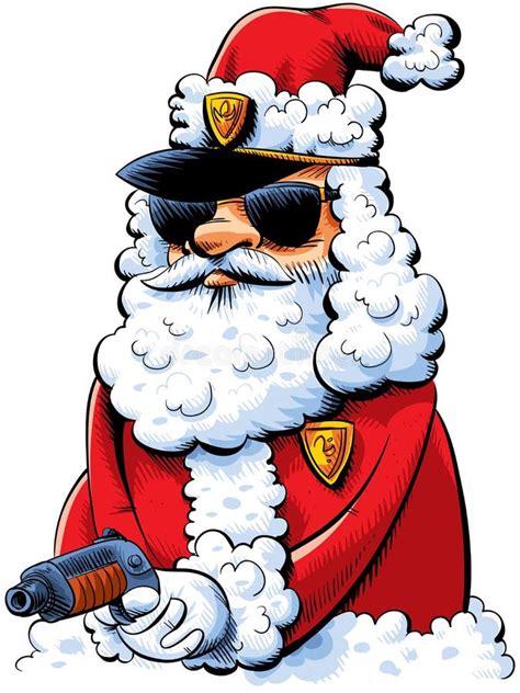 Cool Santa Cop Stock Vector Illustration Of Hipster 40498182