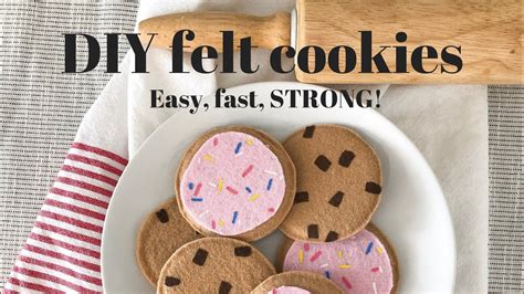 Diy Felt Cookies With Cardboard And Hot Glue No Sewing Fast Cheap