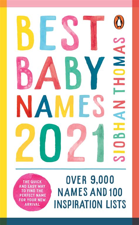 Best Baby Names 2021 By Siobhan Thomas Penguin Books Australia