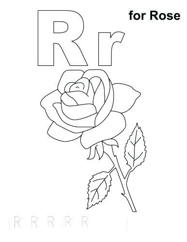 Letter R Coloring Pages Preschool At Free Printable