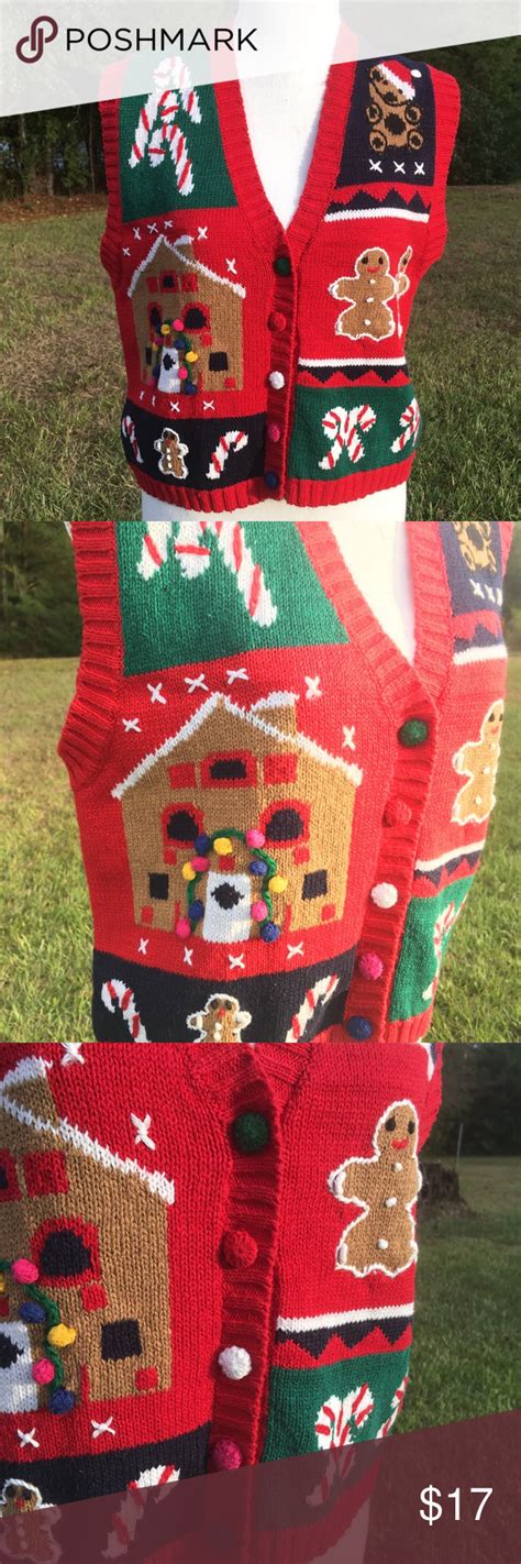 Christmas Holiday Sweater Vest Sz Small | Holiday sweater, Christmas