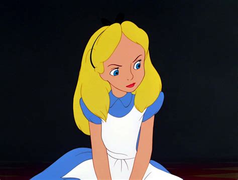 Vintage Disney Alice In Wonderland Alice Looks Annoyed Animation