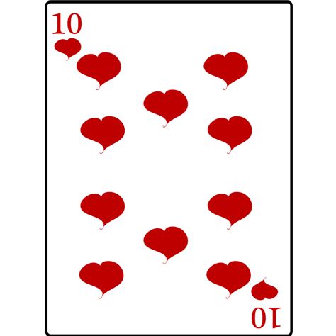 10 Of Hearts Clip Art Image Clipsafari