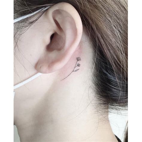 Discover More Than 76 Dainty Behind The Ear Tattoos Super Hot In Cdgdbentre