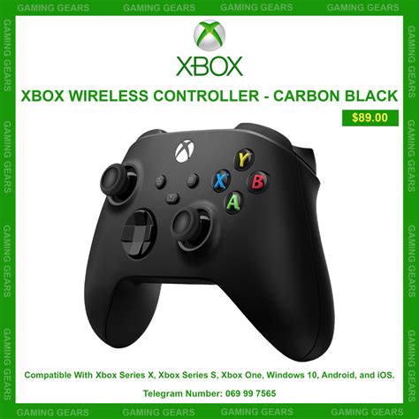 Xbox Wireless Controller Carbon Black Gaming Gears Best Gaming