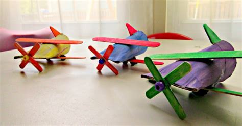 Toilet Paper Roll Airplane Crafts For Kids