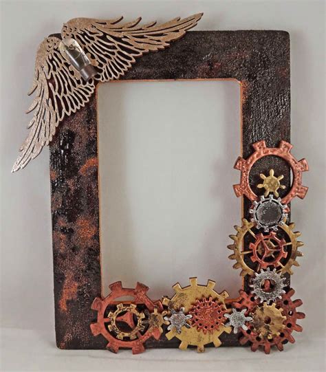 Cool frame designs involve some pictures that related each other. Unique Laser Designs: Steampunk Picture Frame