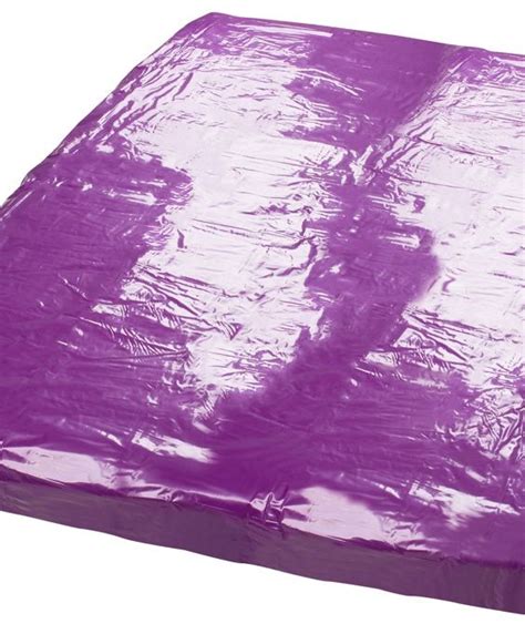 Fetish Collection Paars Vinyl Bed Laken Cocolamarbe