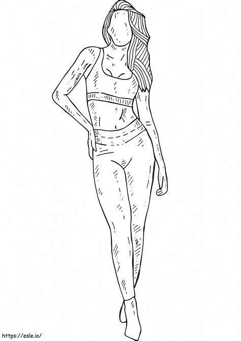 Tumblr Lady Body Coloring Page