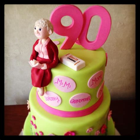 90th Birthday Cake Decorated Cake By Premier Pastry Cakesdecor
