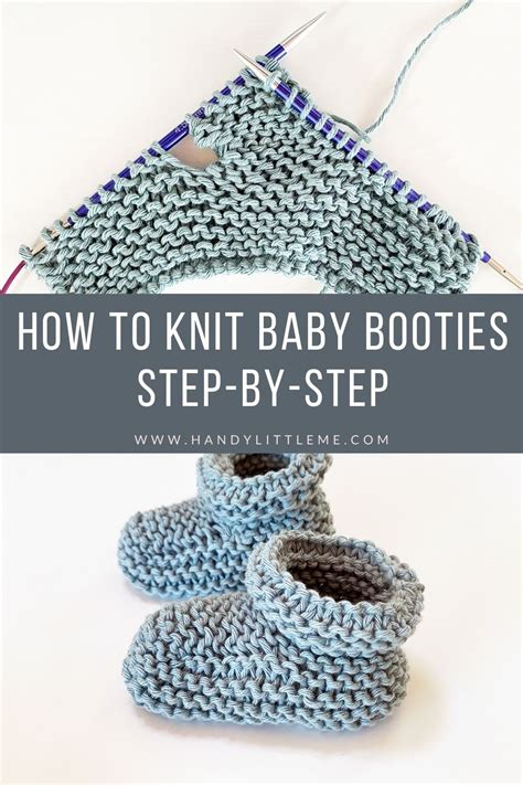 How To Knit Baby Booties Step By Step Handy Little Me
