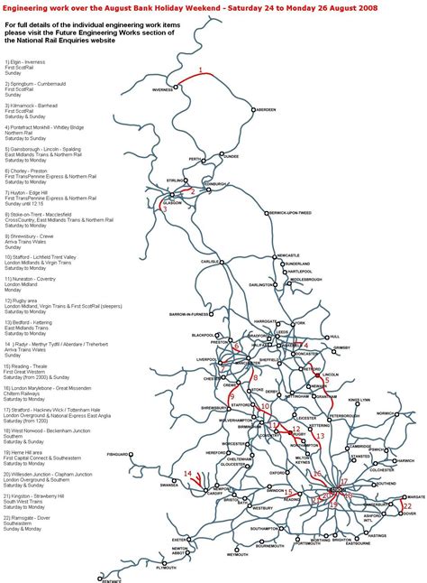 United Kingdom Rail Map