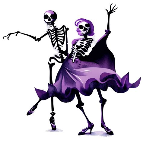 Halloween Sexy Dancing Skeletons Fantastic Graphic · Creative Fabrica
