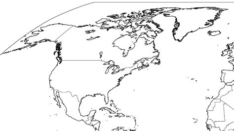 Blank North America Map With States And Provinces Map Of World