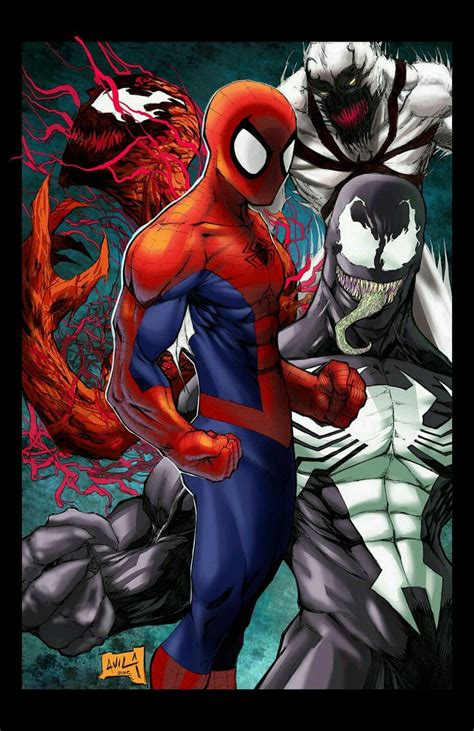Venom Carnage And Anti Venom Marvel Spiderman Marvel Marvel Comics