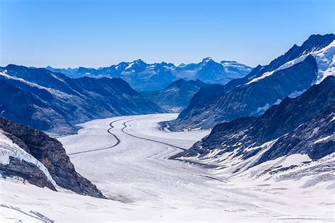The Major Glaciers In Switzerland Worldatlas